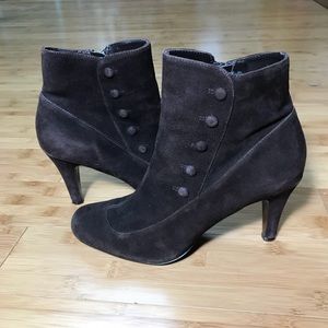 ANN TAYLOR LOFT Brown Heeled Booties